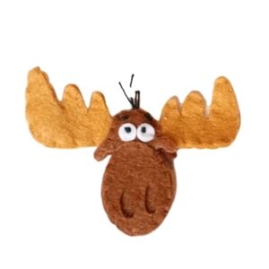 NEW (1) Retro Vintage Style BULLWINKLE Wool Patch/Emblem/Logo/Appliqué! Sew-On